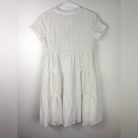 Anthropologie Maeve Harper Eyelet Tunic Dress in White Size XS - Picture 7 of 10